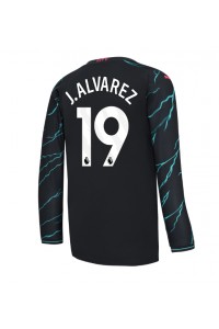 Manchester City Julian Alvarez #19 Jalkapallovaatteet Kolmaspaita 2023-24 Pitkähihainen